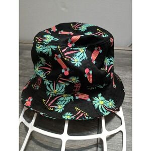 Official Crown of Laurel  Palm Tree Beach Skateboard Print Bucket Hat L/XL